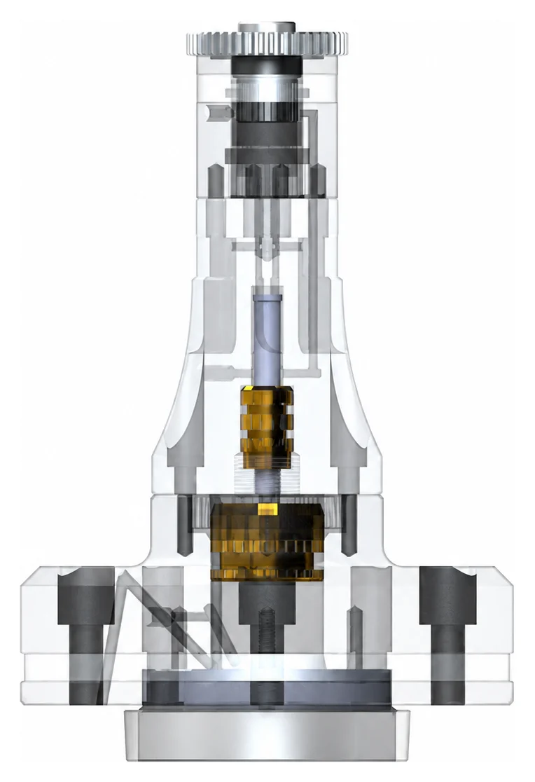 PGS KAPP NILES Hydraulic fixtures — Hydraulic grinding fixture — working view (product rendering)
